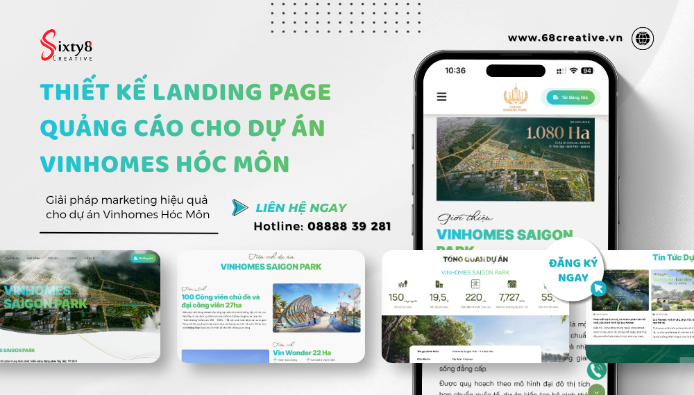 Thiết Kế Landing Page Vinhomes Hóc Môn Chuẩn SEO, Tối Ưu Chuyển Đổi Khách Hàng